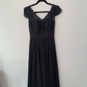 Black Bridesmaid Dress